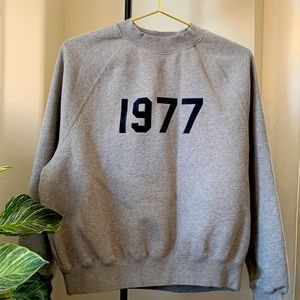 Essentials grey cotton sweatshirt